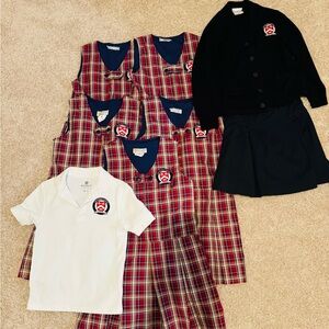 Stratford School Uniform Bundle. Dennis Uniform, girl’s size 7-8 y
